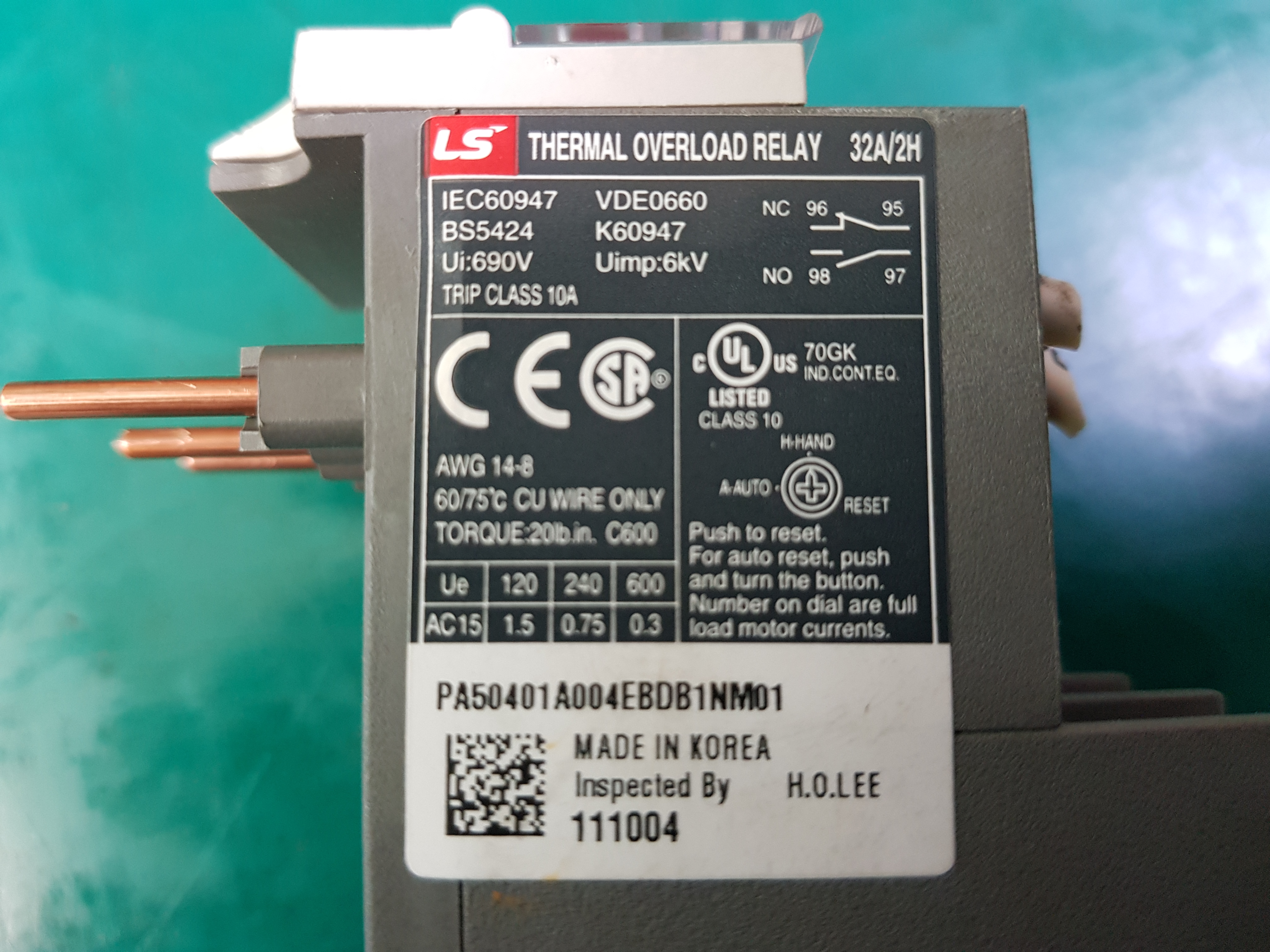 THERMAL OVERLOAD RELAY MT-32(중고)