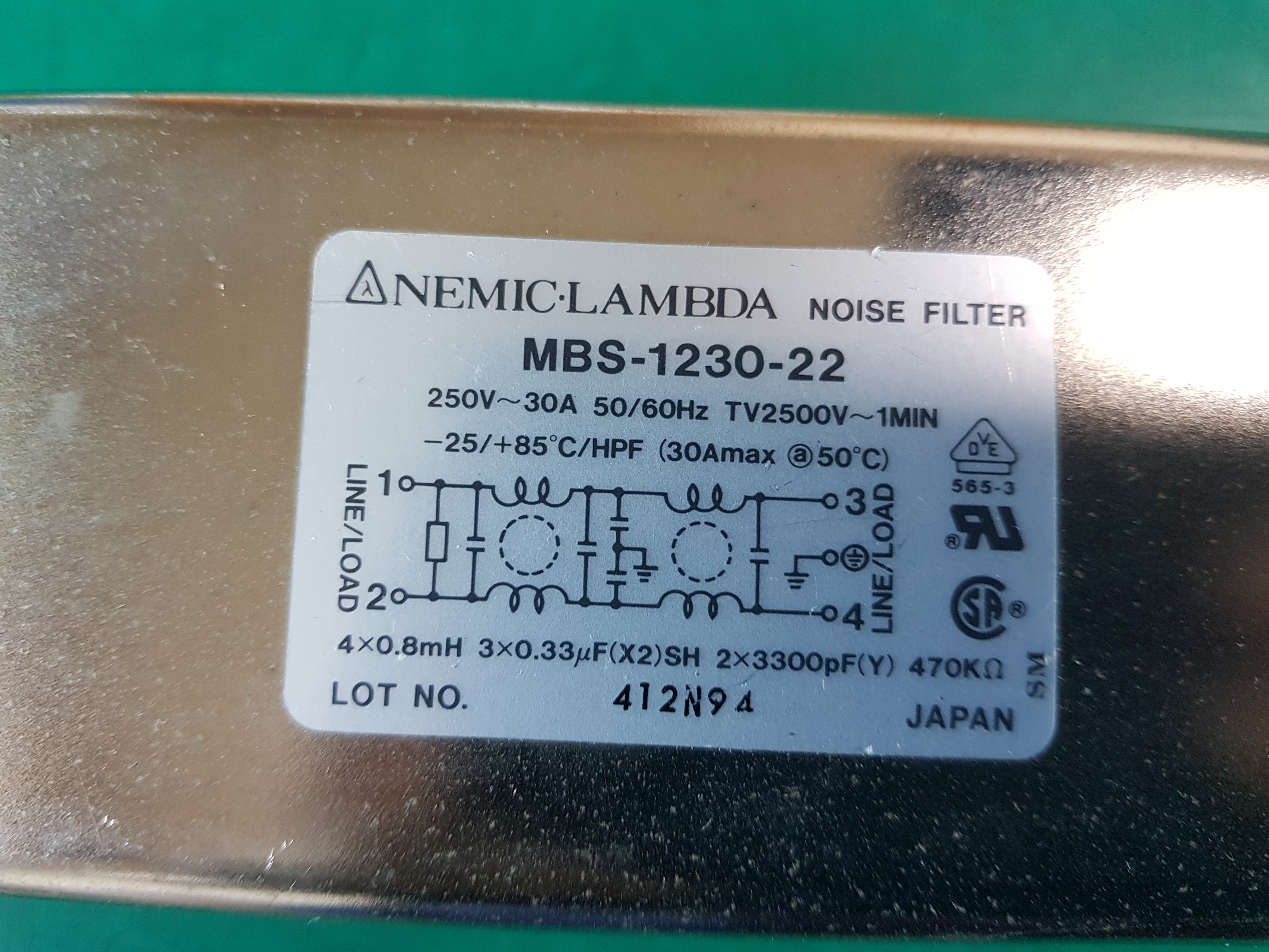 NOISE FILTER MBS-1230-22(중고)