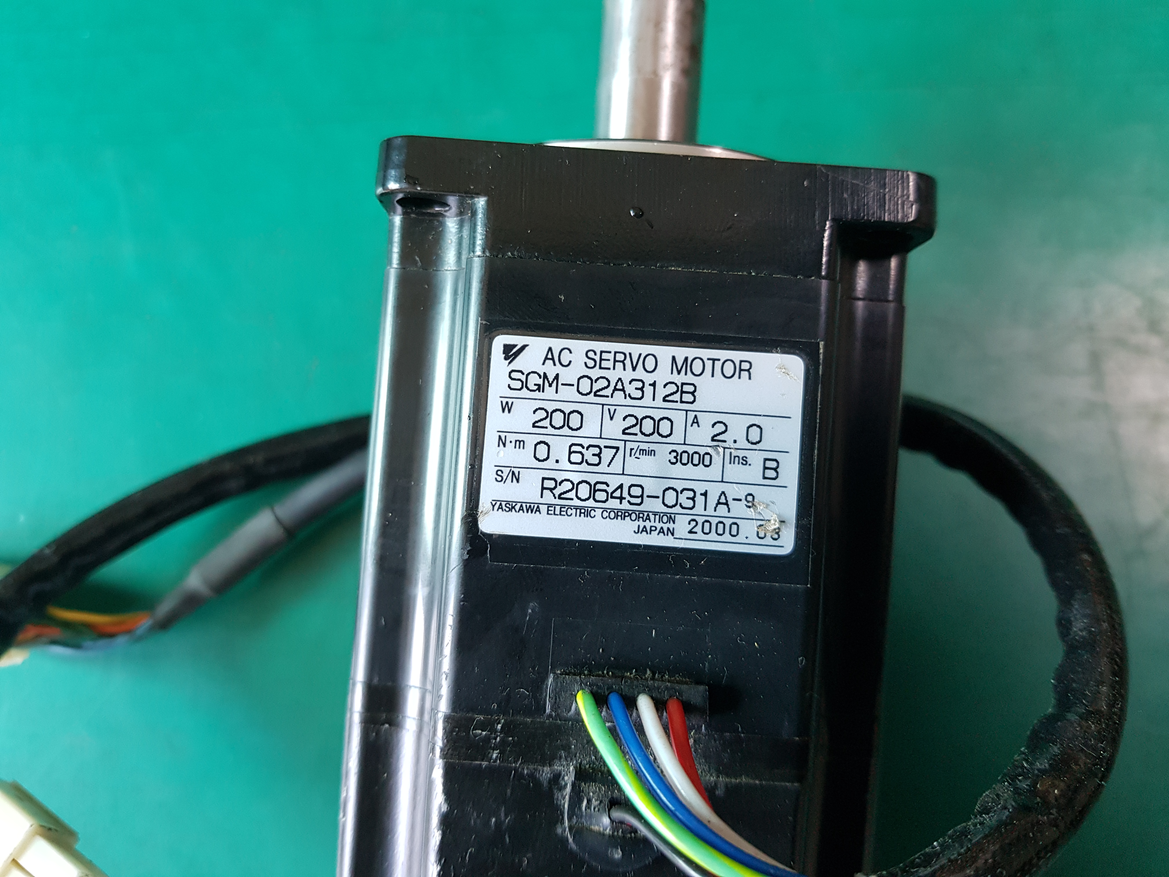 AC SERVO MOTOR SGM-02A312B(200W-중고)