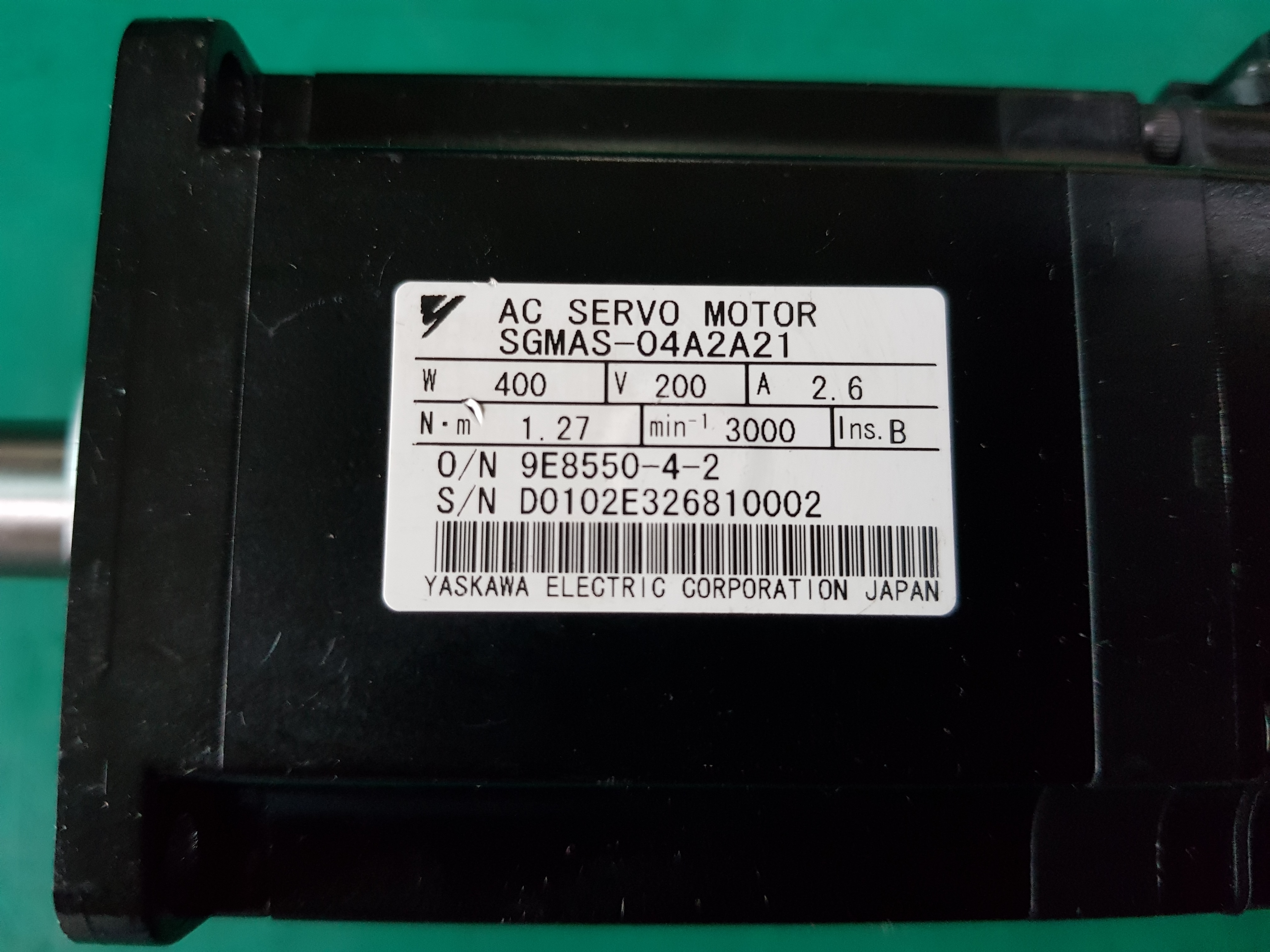 AC SERVO MOTOR SGMAS-04A2A21(400W-중고)