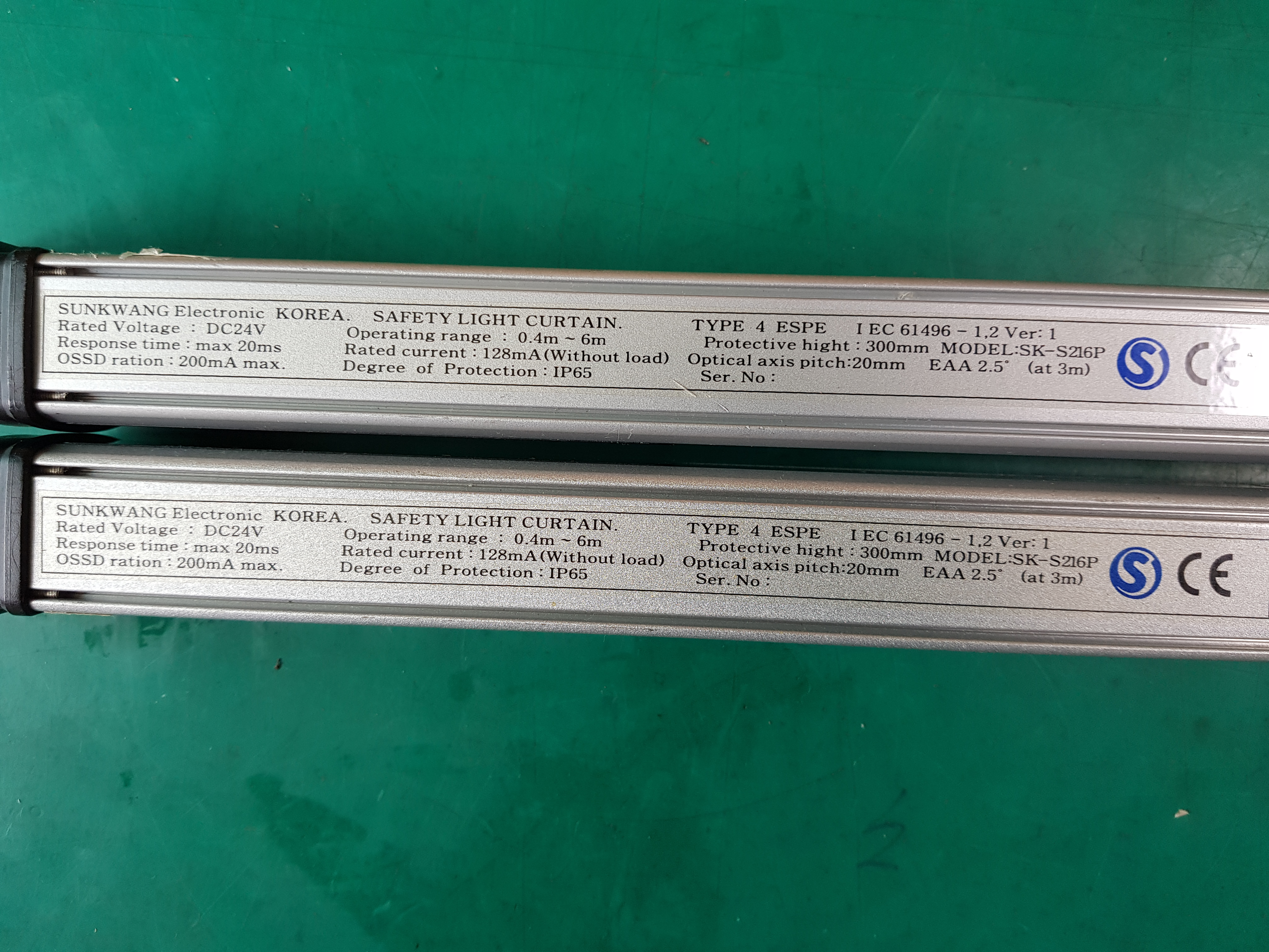 SUNKWANG SAFETY LIGHT CURTAIN SK-S216P(중고) 선광 안전 라이트 커텐