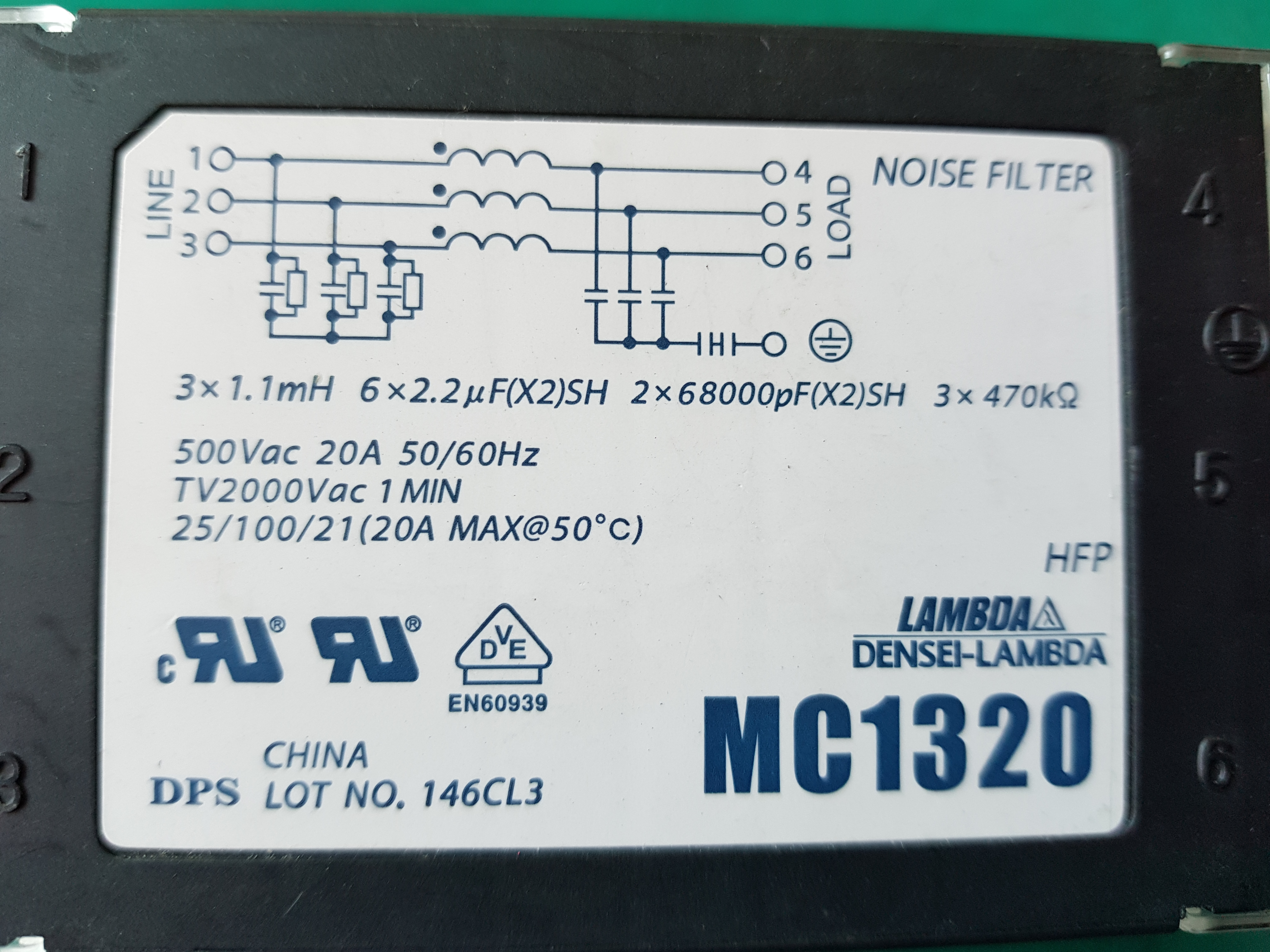 NOISE FILTER MC1320 (중고)