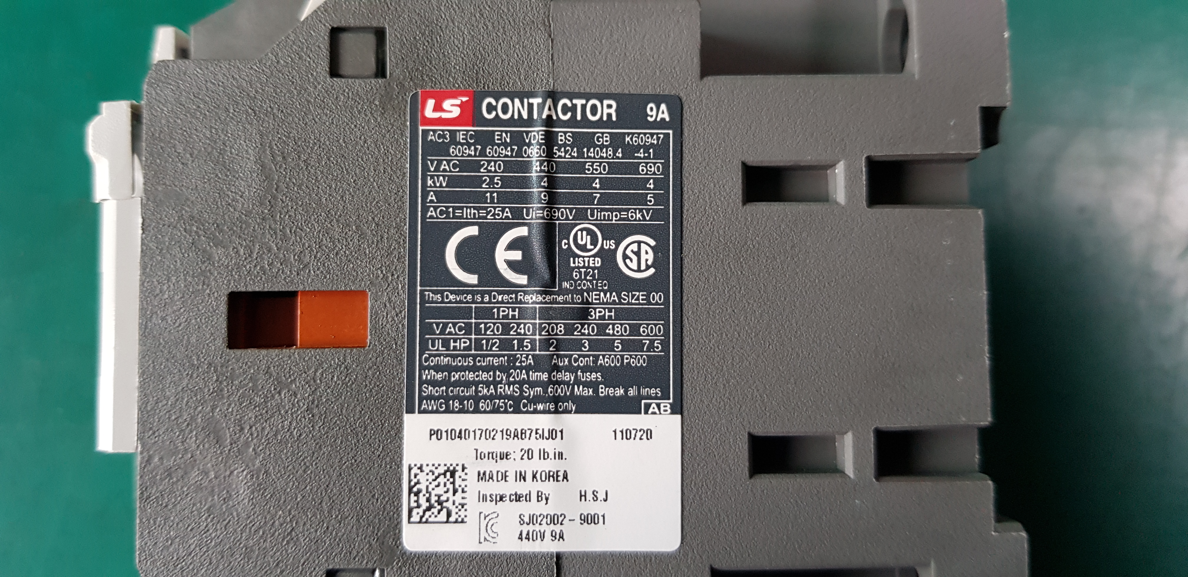 CONTACTOR MC-9b+MT-32 (중고)