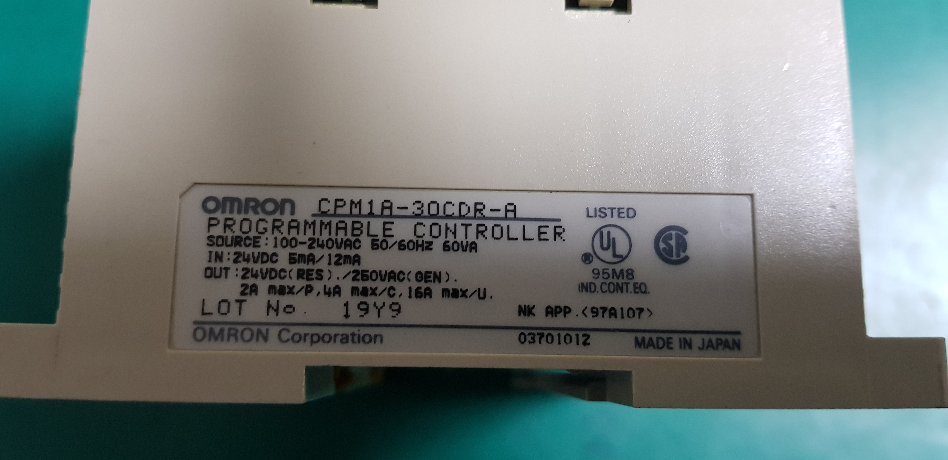 PLC CPM1A-30CDR-A (중고)