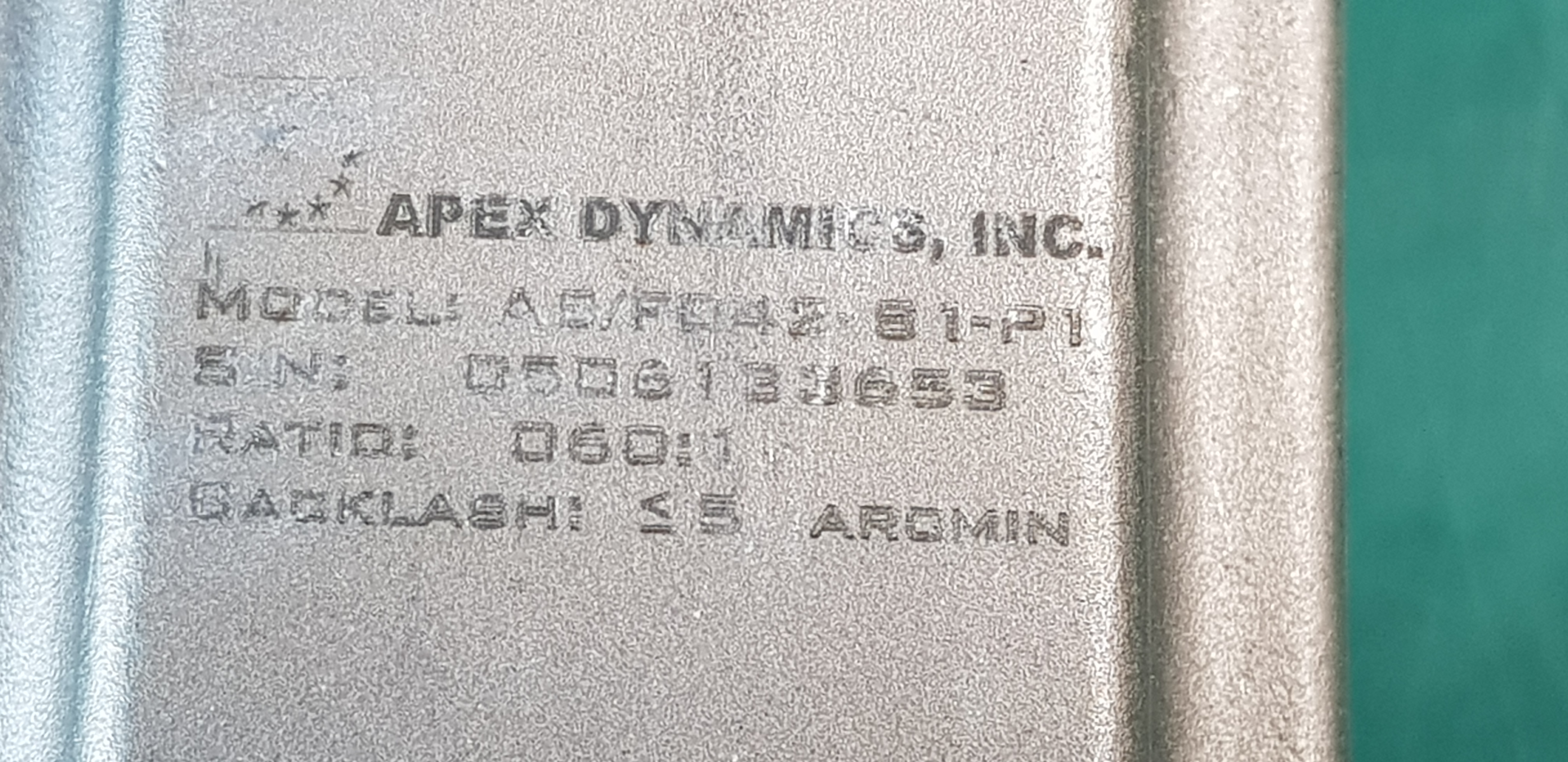 감속기APEX AB/F042-S1-P1 60:1 (중고)