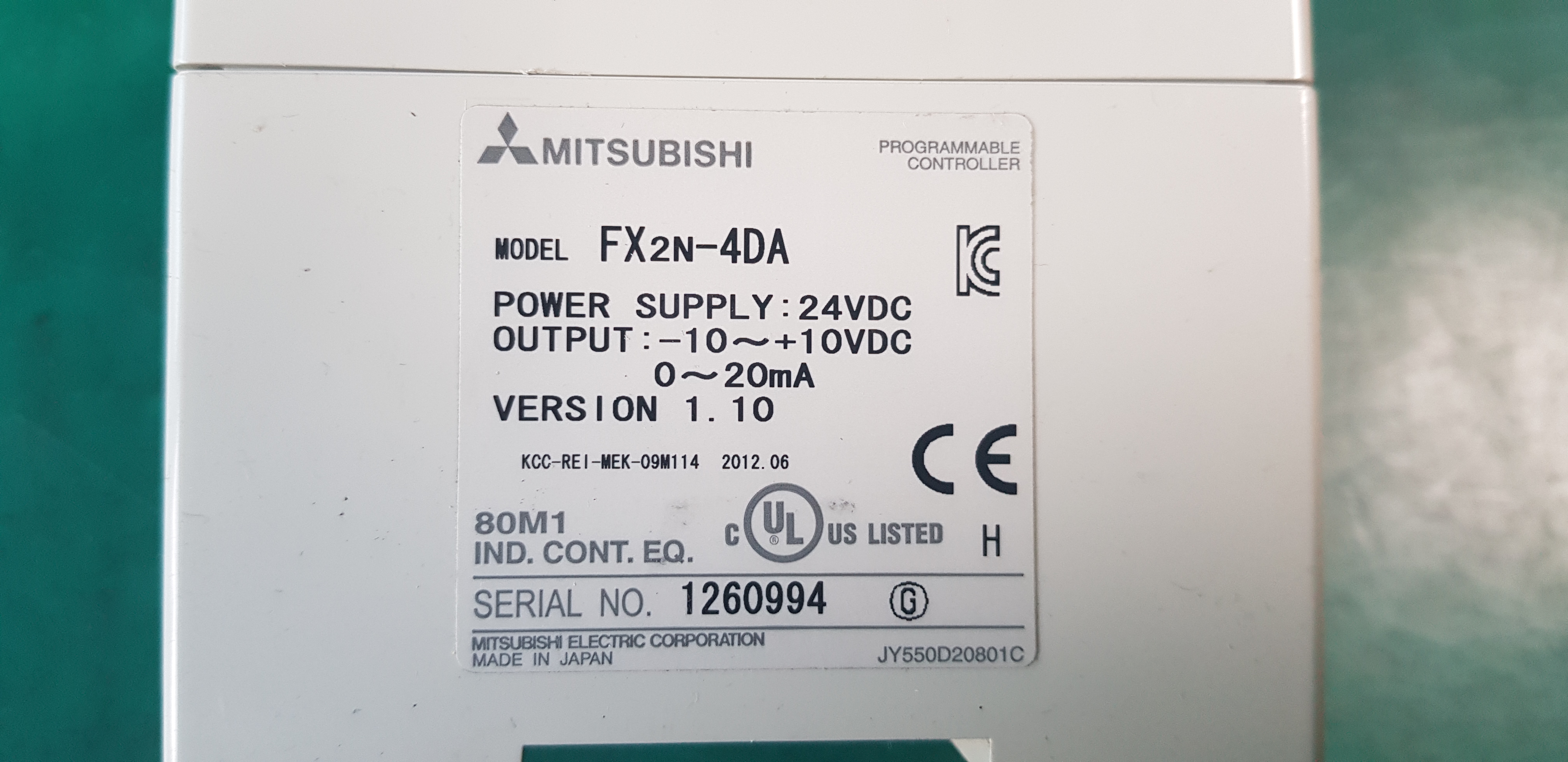 POWER SUPPLY FX2N-4DA (중고)