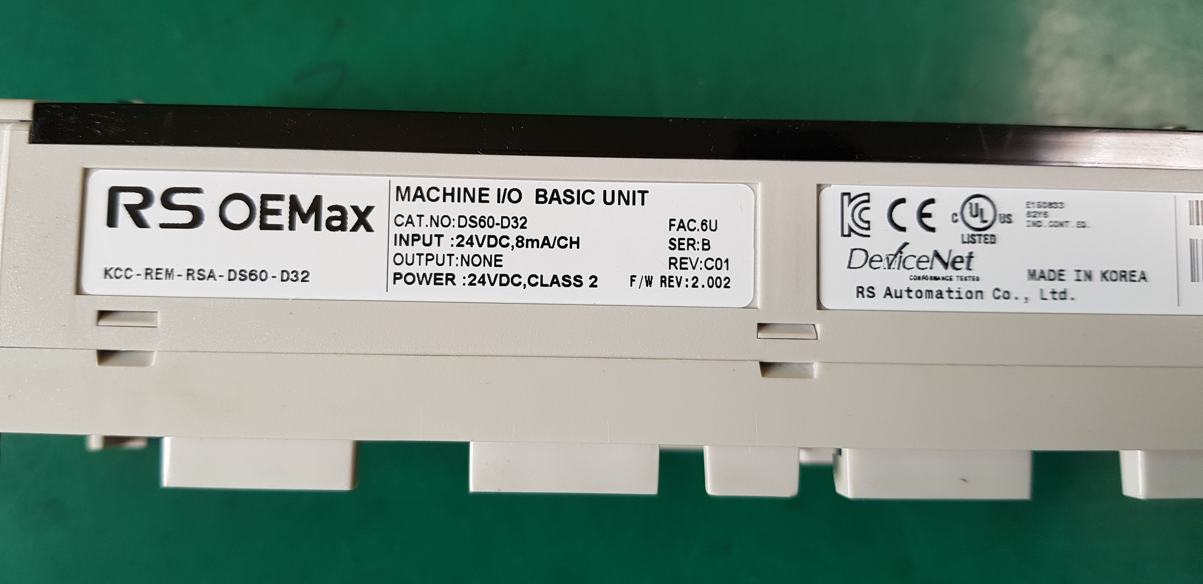 MACHINE I/O DS60-D32 (미사용품-A급)