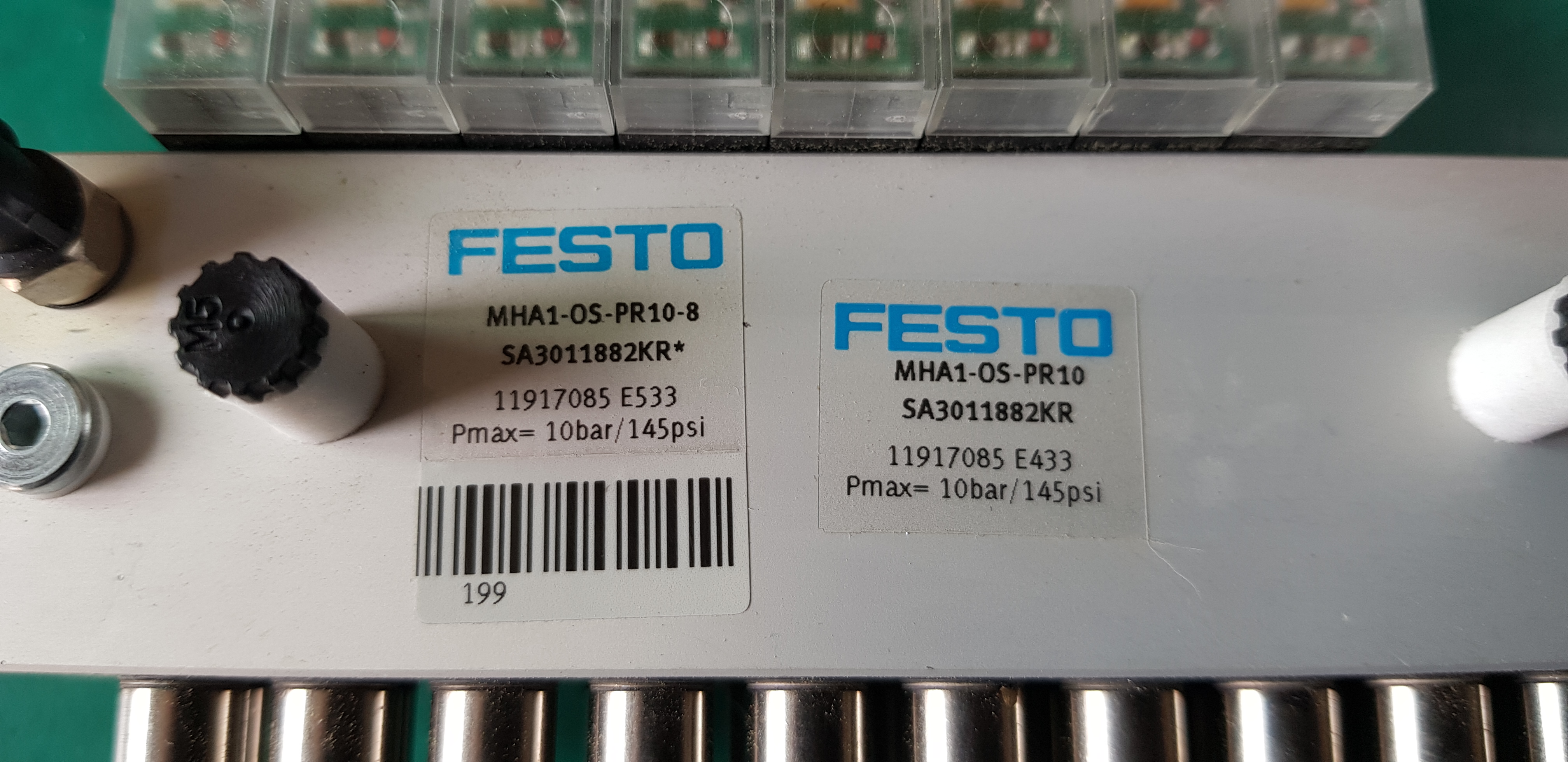 FESTO MHA1-05-PR10-8-SA3011882KR 훼스토 솔레노이드 벨브 솔벨브 (SOL 8EA 중고)