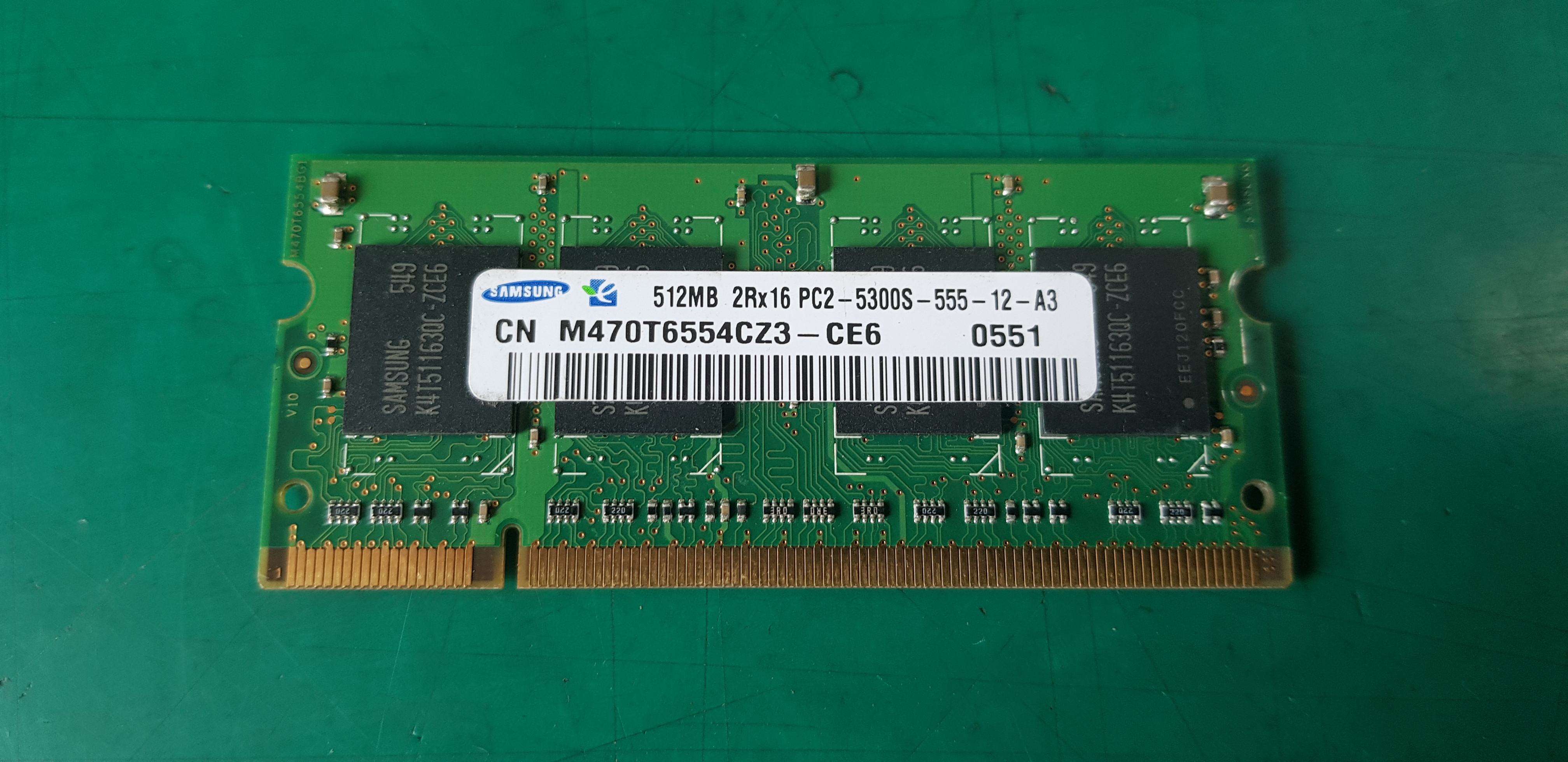 MEMORY CARD 512MB 2RX16 PC2-5300S-555-12-A3 (중고)