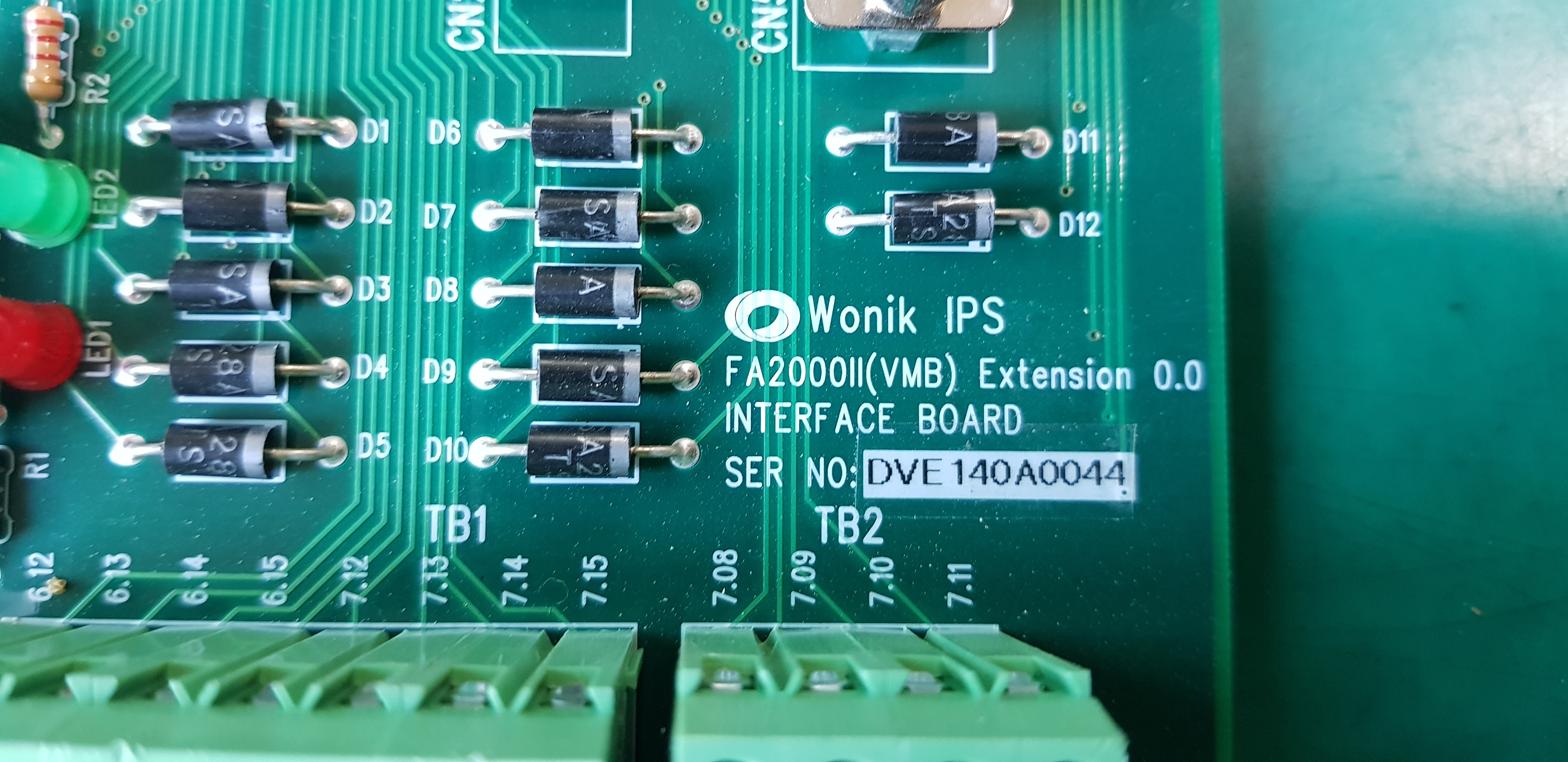 INTERFACE BOARD FA2000II(VMB) EXTENSION 0.0 (중고)