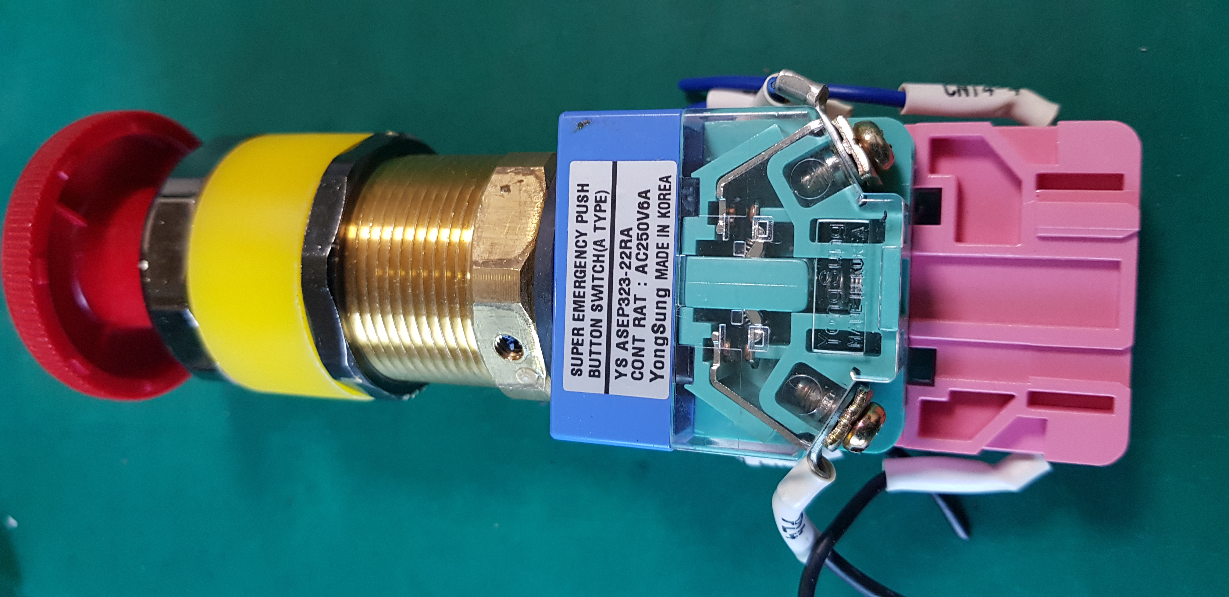 EMERGENCY PUSH SWITCH YS ASEP323-22RA (중고)