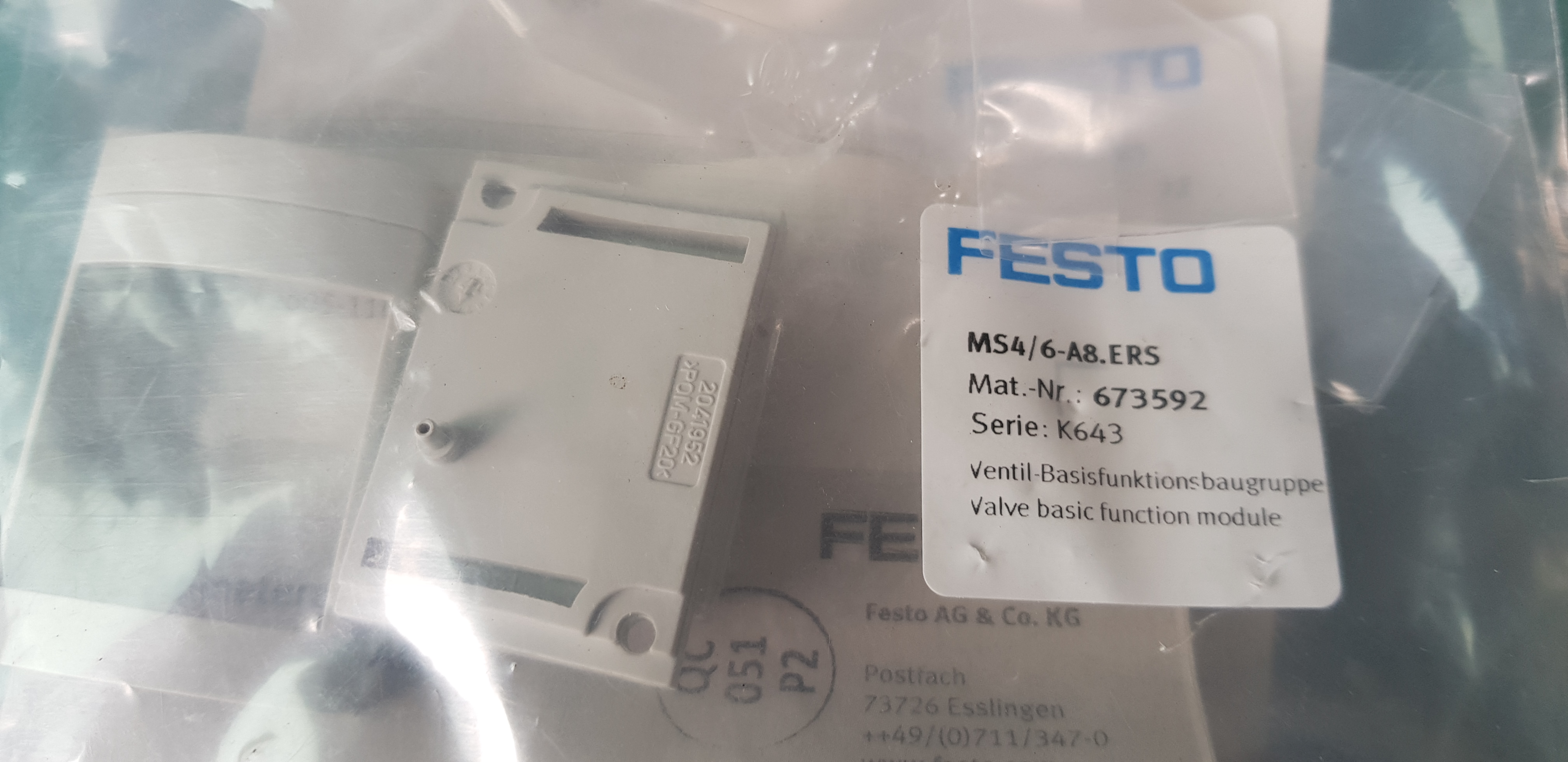 FESTO MS4/6-A8.ERS (A급-미사용품)