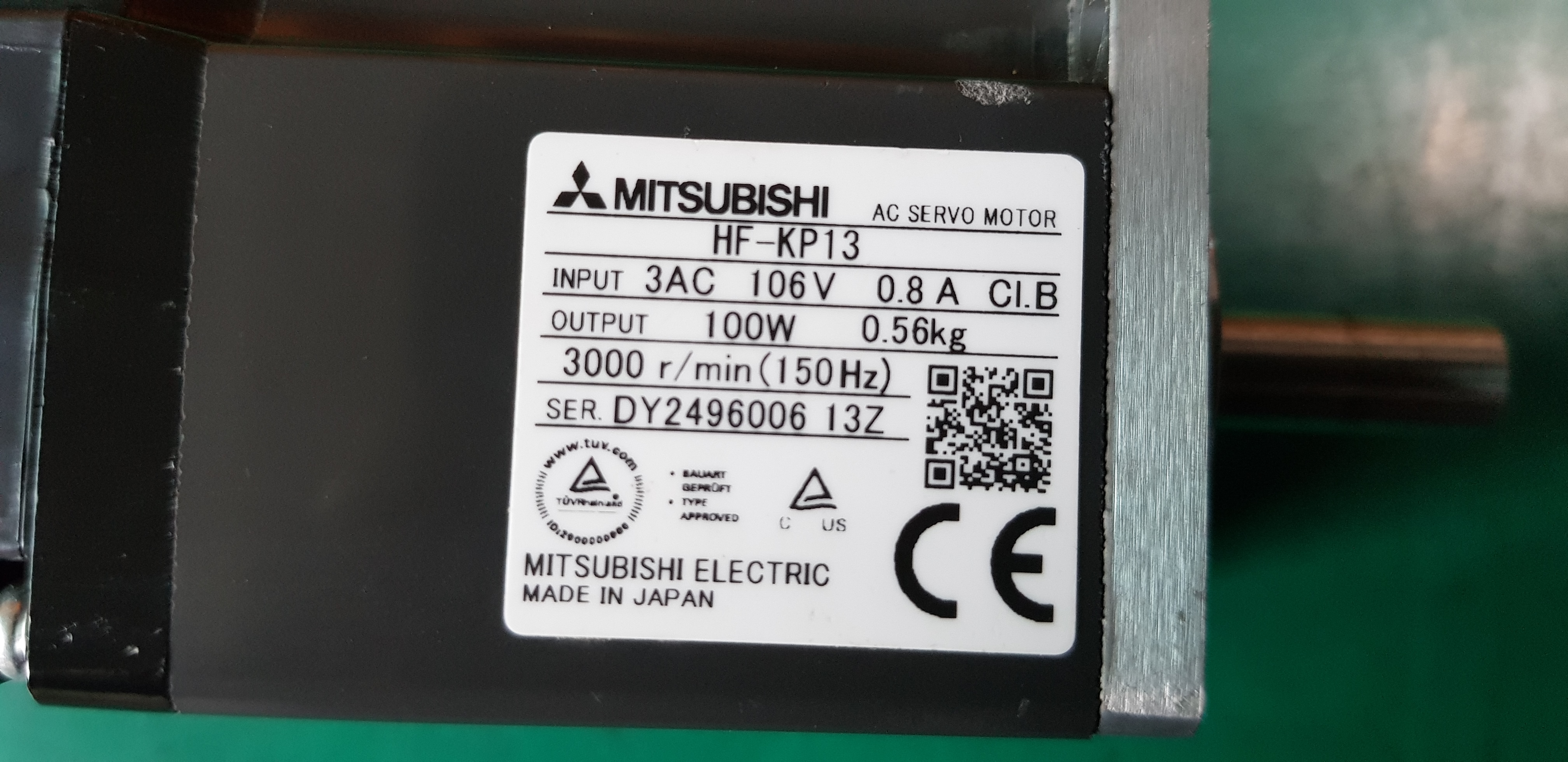 AC SERVO MOTOR HF-KP13 (100W-중고) 미쓰비시 서보모타