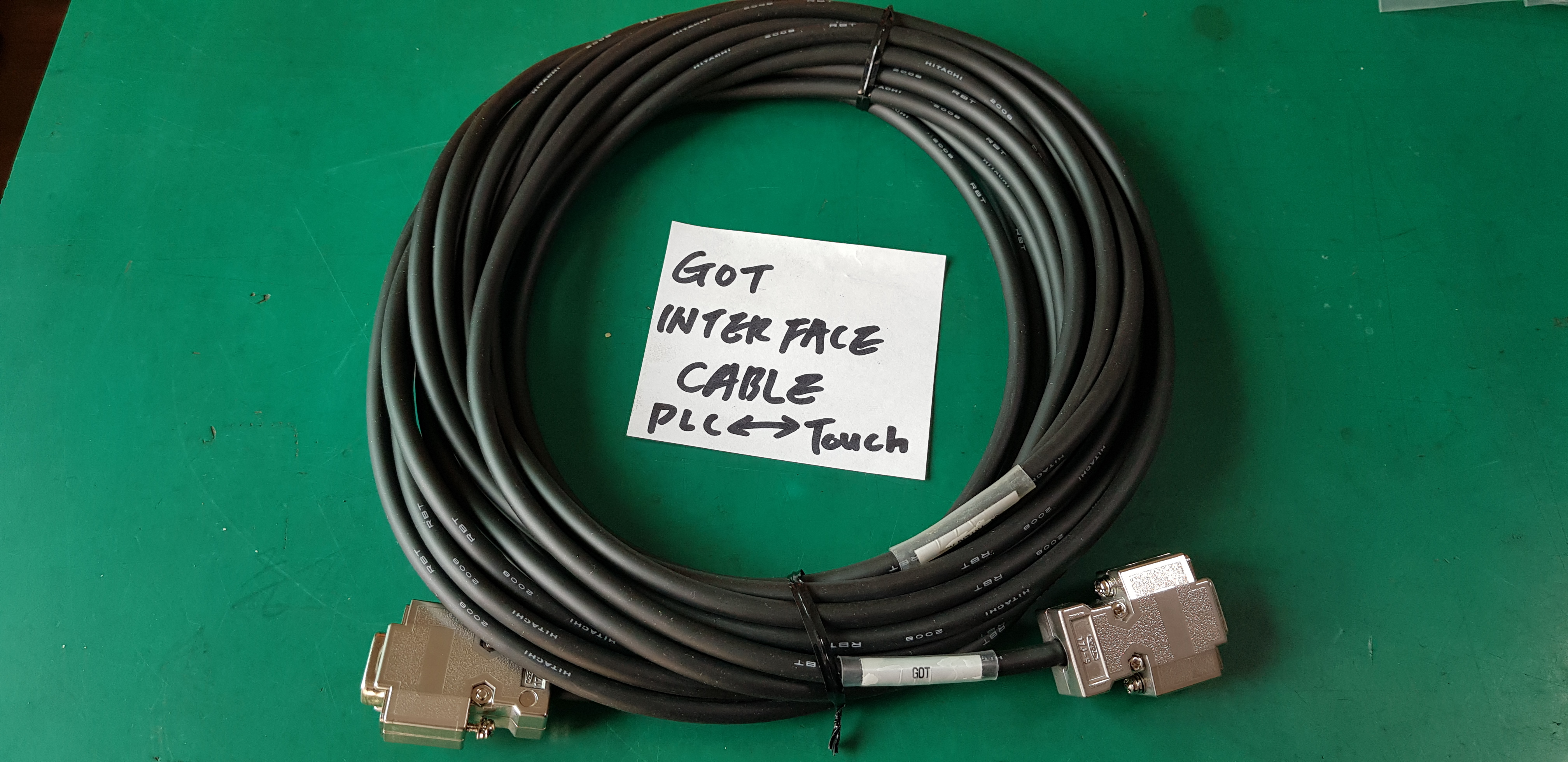 GOT INTERFACE CABLE PLC-TOUCH PANEL (10M-미사용품)