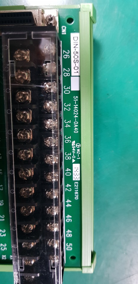 TERMINAL DIN-50S-01(G)  (A급 미사용품)