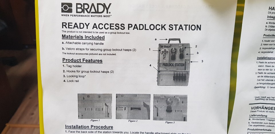 READY ACCESS PADLOCK STATION  (A급-미사용품)