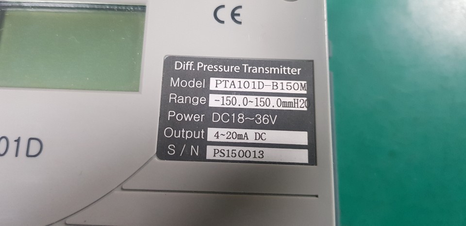 PRESSURE TRANSMITTER PTA101D-B150M (미사용품)