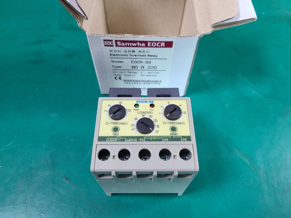 (A급)전자식 과전류 계전기 EOCR-SS 60 R 220