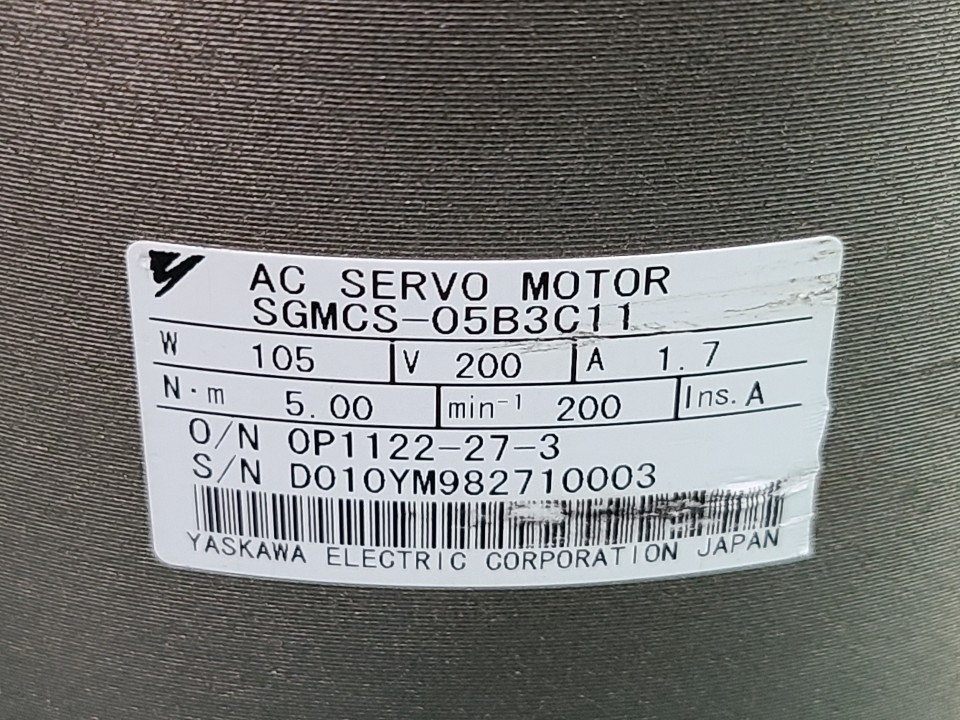 AC SERVO MOTOR SGMCS-05B3C11 (105W 중고) 디디 모타