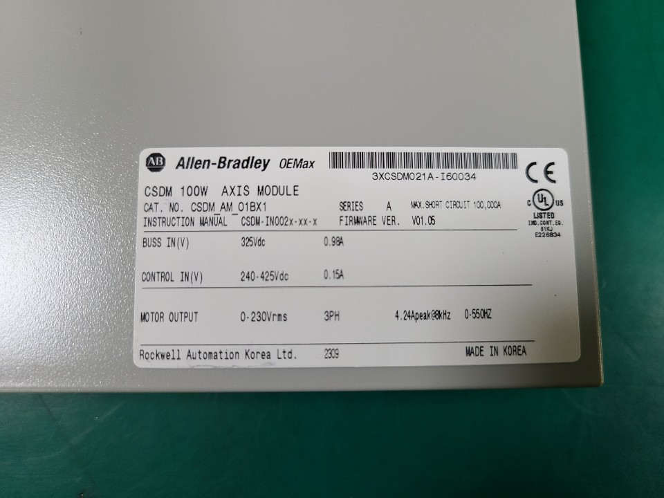 SERVO DRIVE CSDM-AM-01BX1 100W (중고) 서보 드라이브