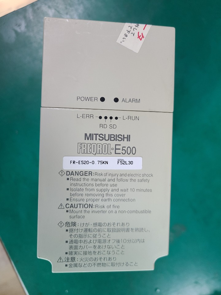 INVERTER MITSUBISHI FR-E520-0.75KN (중고) 인버터