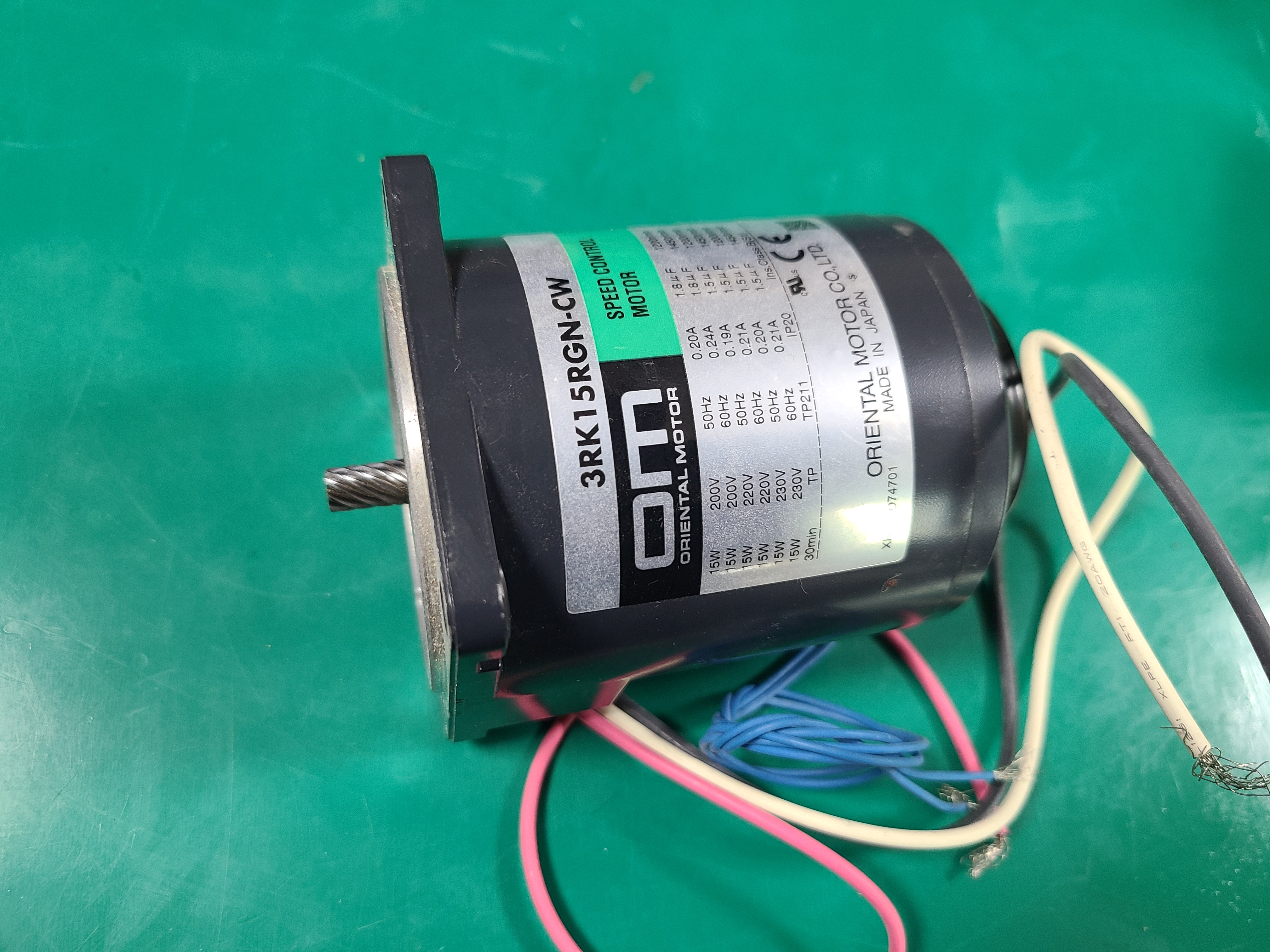 (미사용품)ORIENTAL SPEED CONTROL MOTOR 3RK15RGN-CW 오리엔탈 스피드콘트롤모타