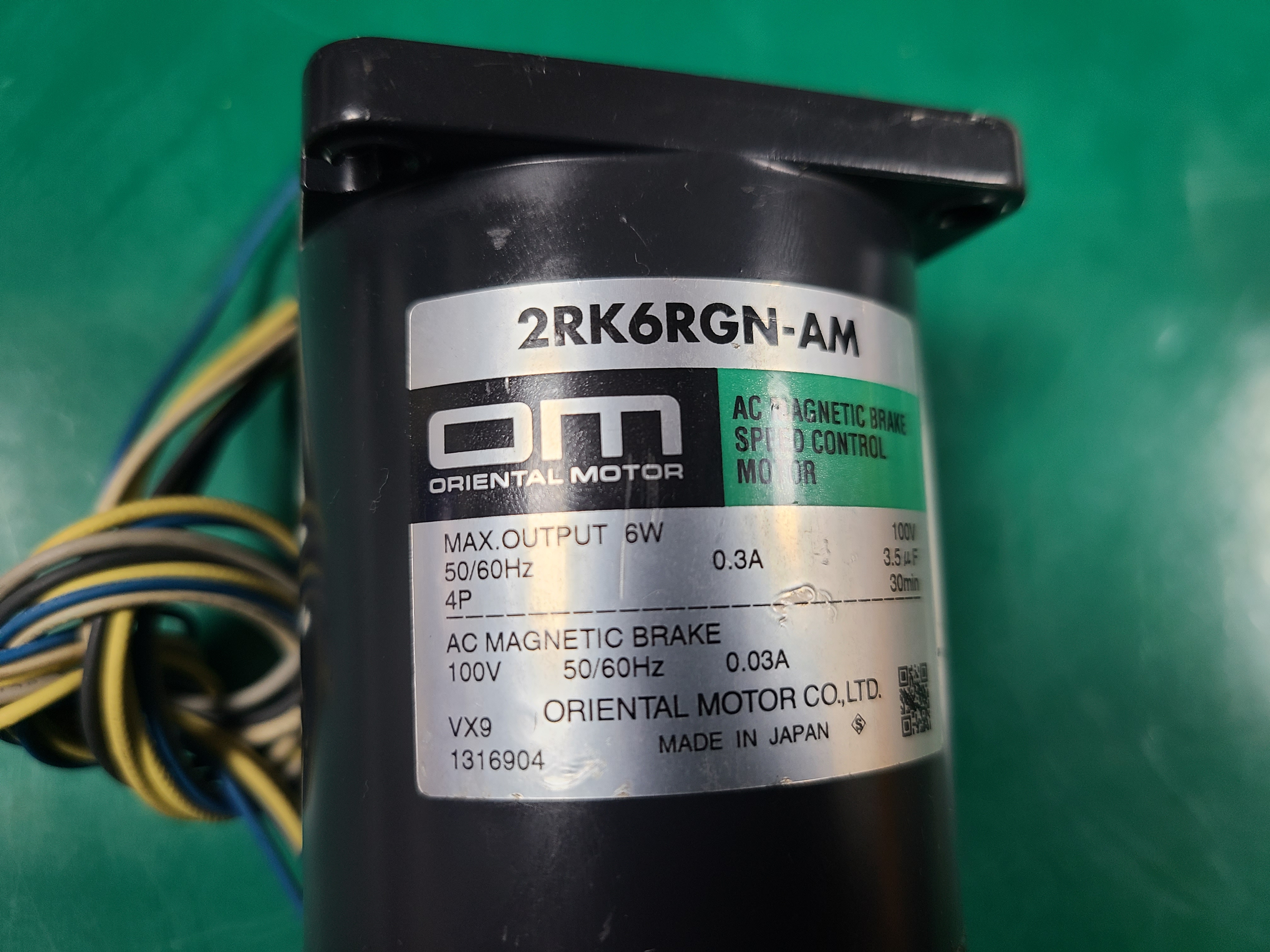 (미사용품)ORIENTAL BRAKE SPEED MOTOR 2RK6RGN-AM오리엔탈 브레이크 스피드 모타