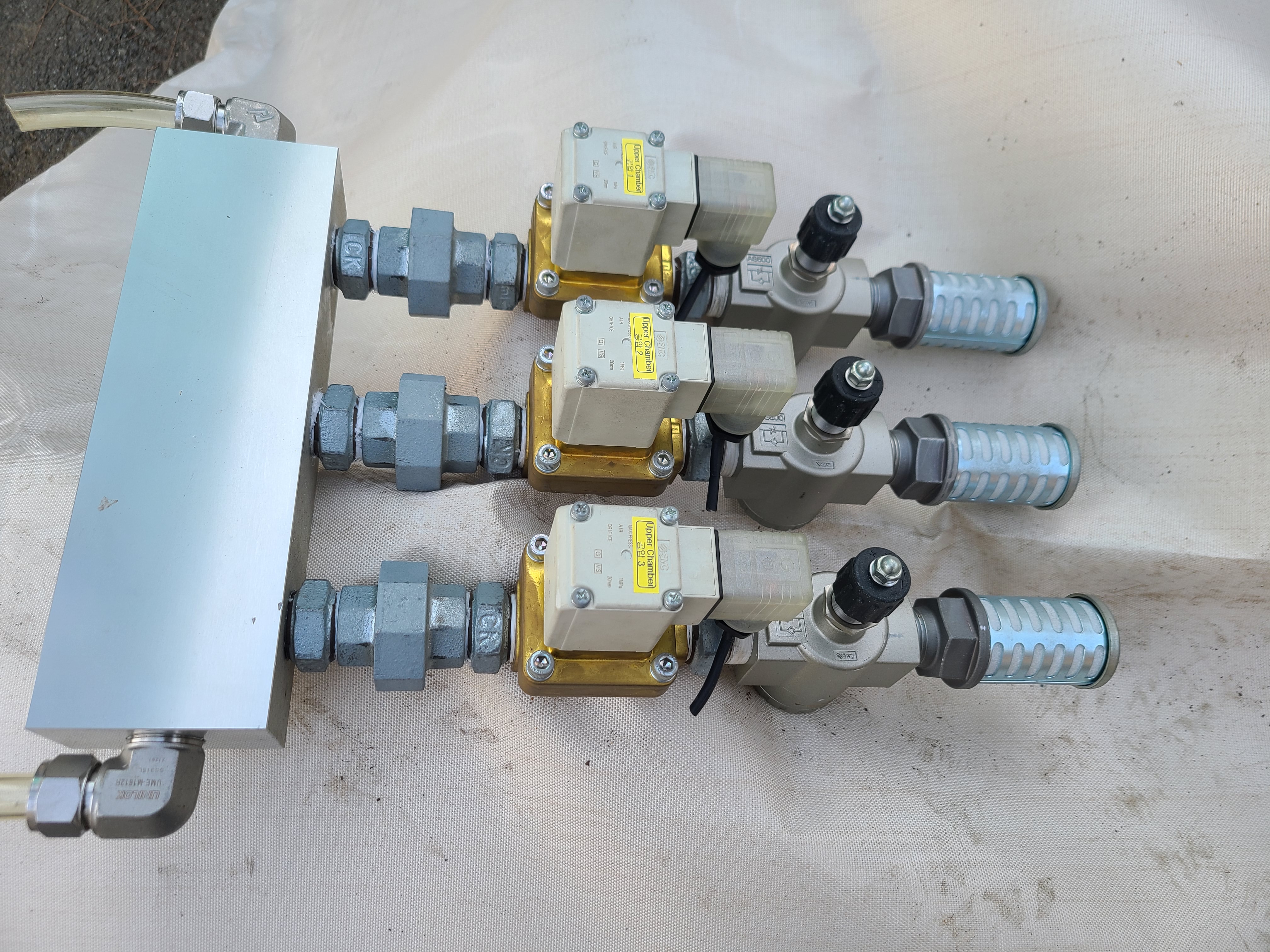 SMC SOLENOID VALVE VXZ250HZ2AXB (3EA-1UNIT-중고)