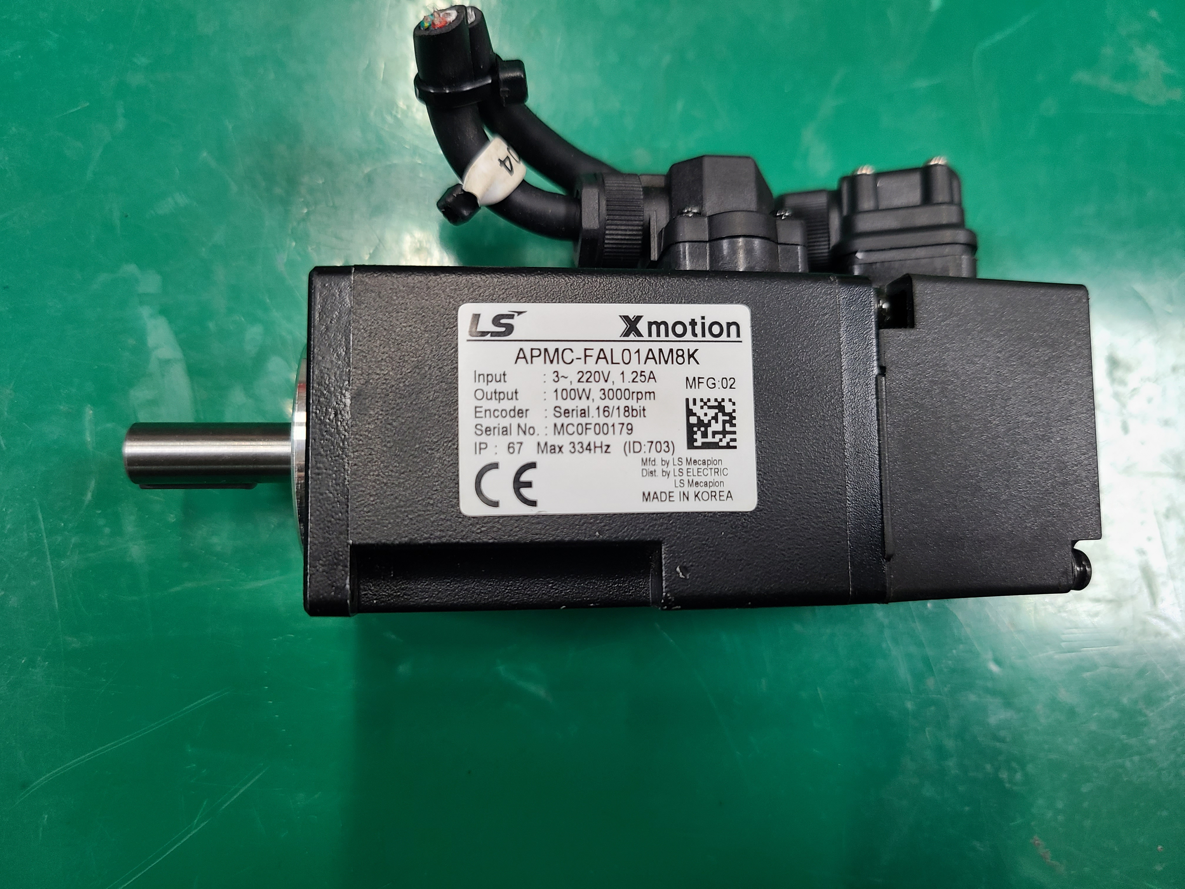 (미사용중고) LS X-MOTION SERVO MOTOR APMC-FAL01AM8K 엘에스 엑스모션 서보 모타