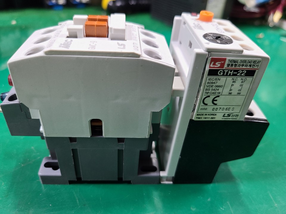 LS CONTACTOR+THERMAL OVERLOAD RELAY GMC-9+GTH-22 (중고) 전자개폐기+열동형과부하계전기