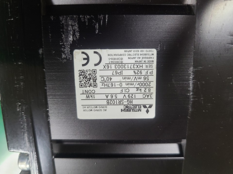 MITSUBISHI SERVO MOTOR HG-SR102B (중고) 미쓰비씨 서보모타