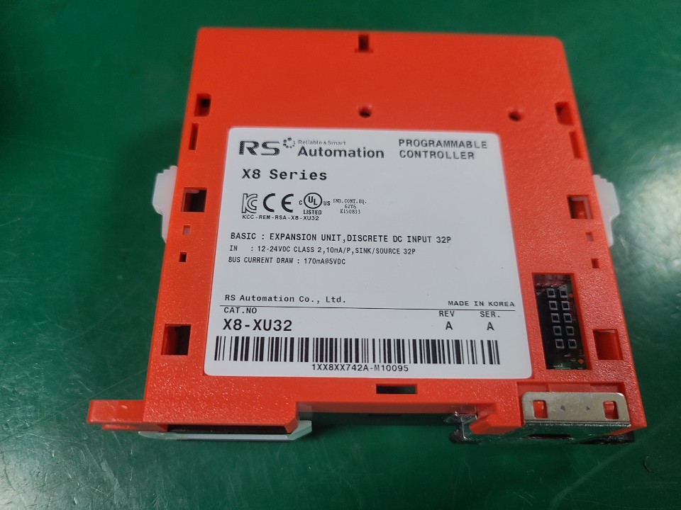 (미사용품) RS-AUTOMATION PLC EXPANSION UNIT X8-XU32 알에스오토메이션 익스팬션 유닛