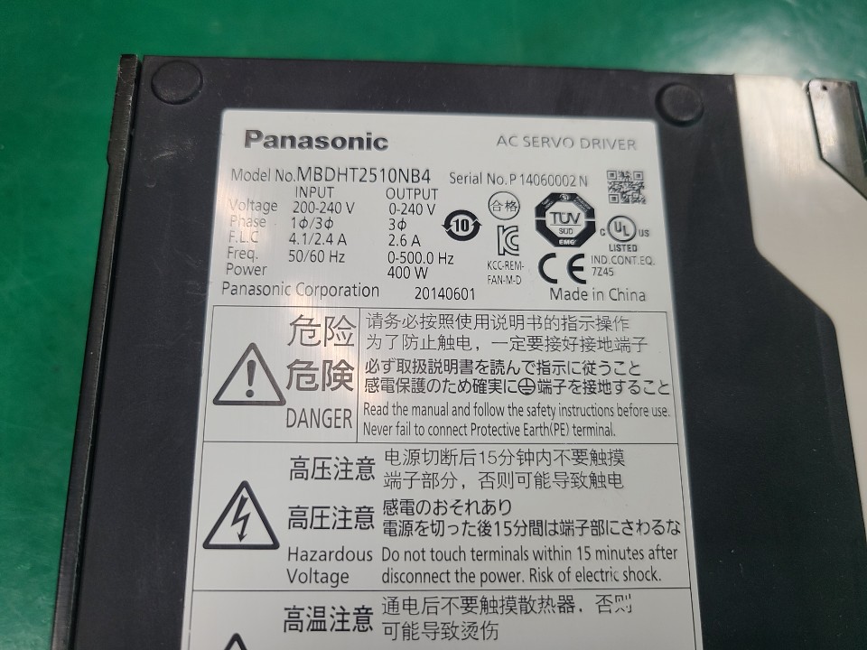 PASONIC SERVO DRIVE MBDHT2510NB4 (중고) 파나소닉 서보드라이브