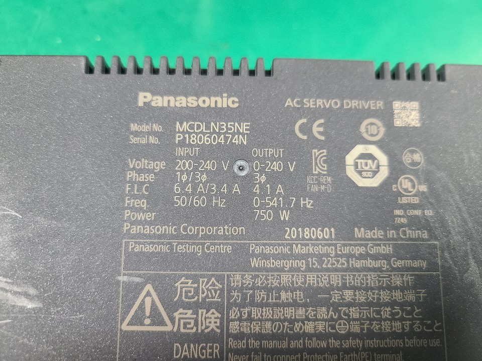 PANASONIC SERVO DRIVER MCDLN35NE (750W-미사용중고) 파나소닉 서보드라이브