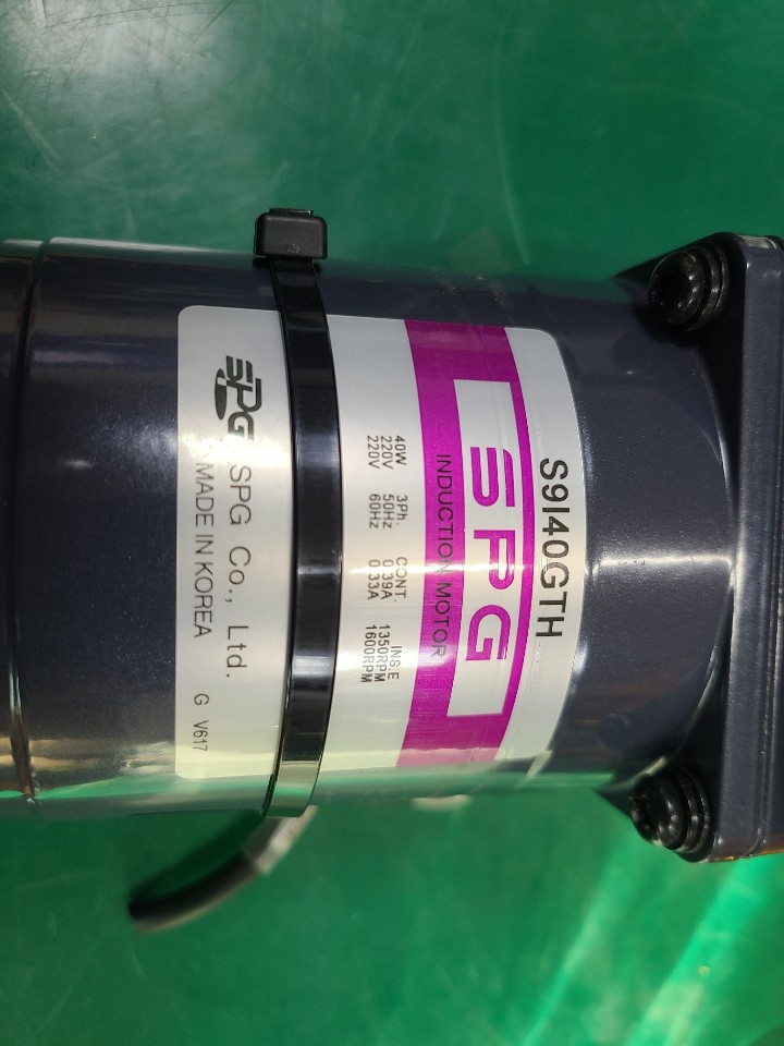 SPG INDUTION MOTOR S9I40GTH+S9KB25BH (중고) 성신 인덕션 모타_기어헤드