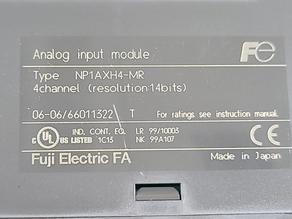 FUJI PLC INPUT NP1AXH4-MR (중고) 후지 피엘씨 인풋