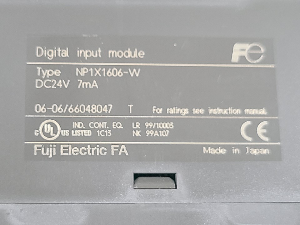 FUJI PLC DIGITAL INPUT NP1X1606-W (중고) 후지 피엘시 디지탈 인풋