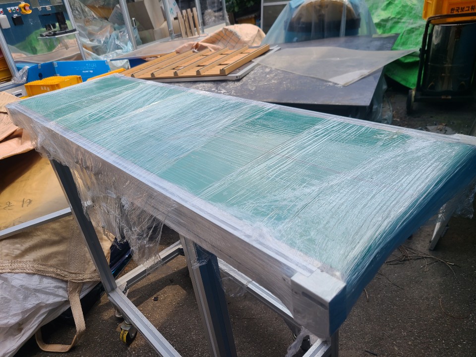 평벨트 콘베어 L1,500*W500(400)*H1000mm (중고) BELT CONVEYOR