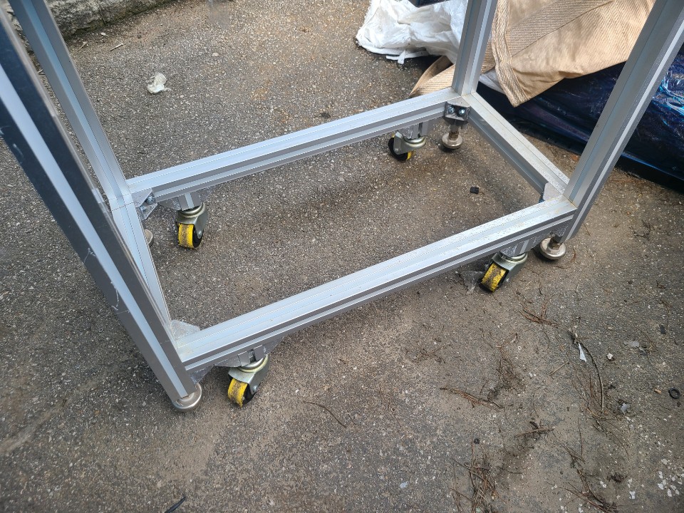 평벨트 콘베어 L1,500*W500(400)*H1000mm (중고) BELT CONVEYOR