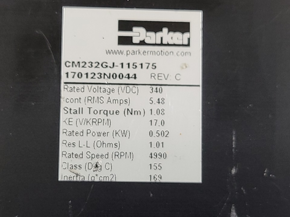 PARKER SERVO MOTOR CM232GJ-115175 (중고) 파커 서보모타