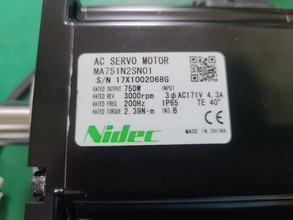 NIDEC AC SERVO MOTOR MA751N2SN01 (중고) 니덱 서보모타