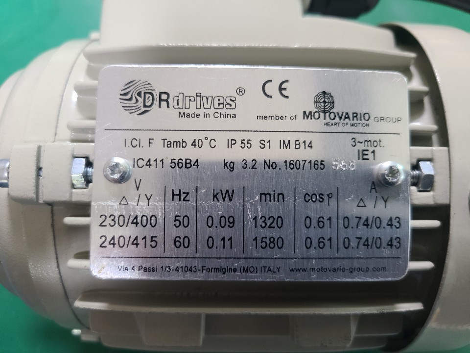 DR DRIVES MOTOR IP55-S1-IMB14(IC411-56B4) (중고)