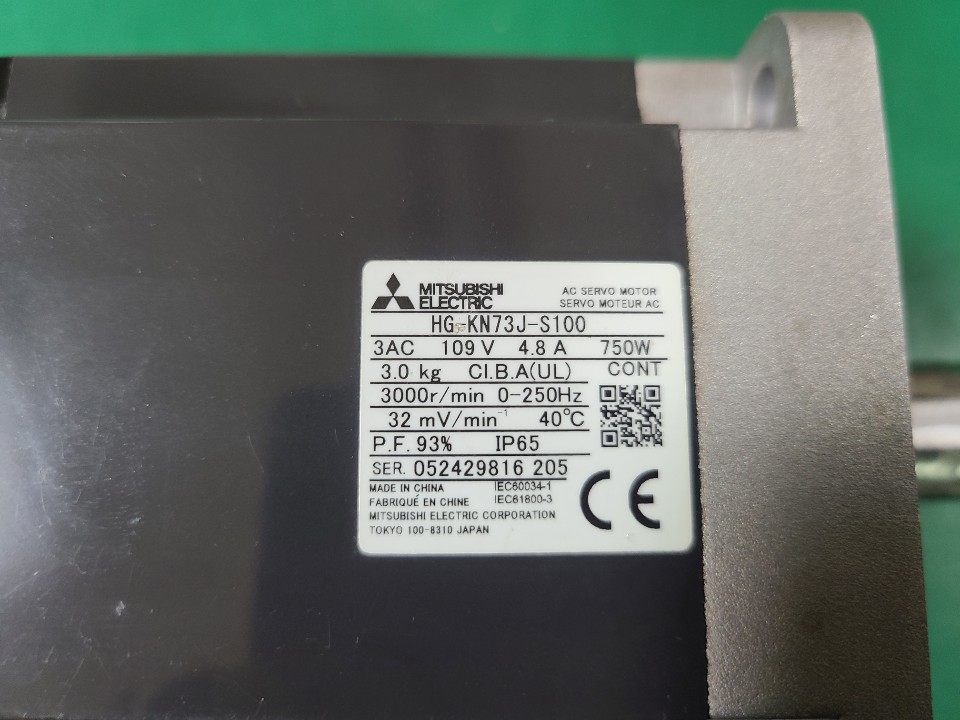 MITSUBISHI SERVO MOTOR HG-KN73J-S100 (중고) 미쓰비씨 서보모타