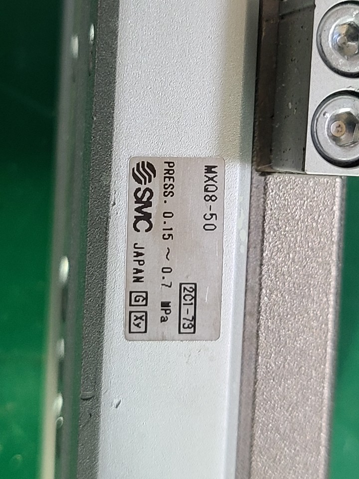 SMC SLIDE TABLE CYLINDER MXQ8-50 (중고) 슬라이드 테이블 실린더