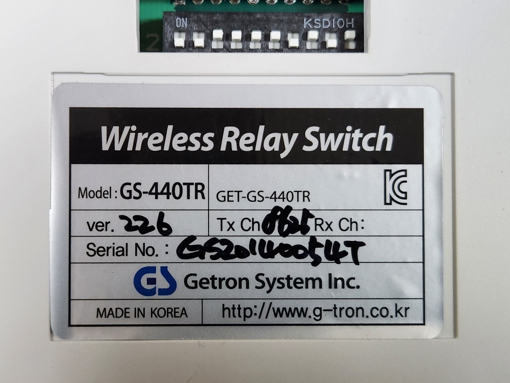 WIRELESS RELAY SWITCH GS-440TR GS-4SC (중고) 와이어레스 릴레이 스위치