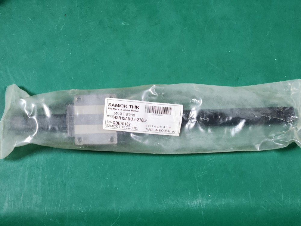 (미사용품)  THK  LM GUIDE HSR15AUU + 270LF  삼익 LM가이드