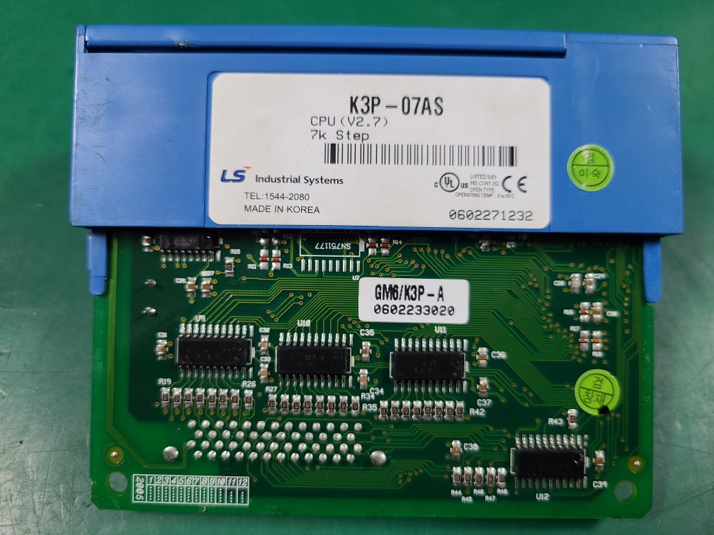 LS PLC CPU K3P-07AS (중고 V1.9, V2.7) 엘에스 피엘씨 씨피유