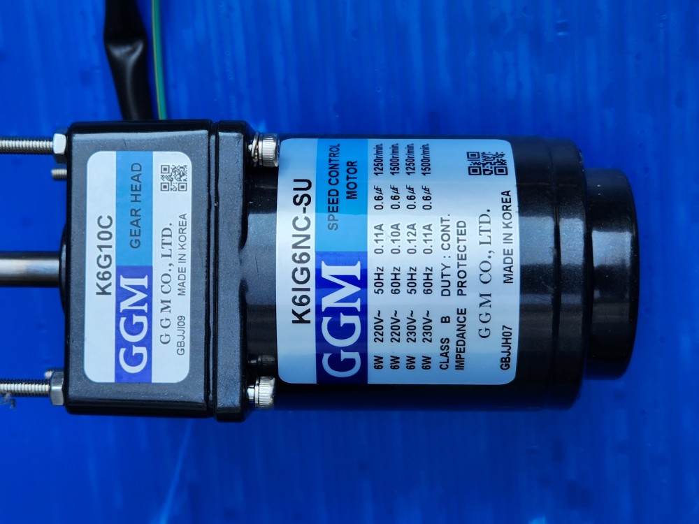 (미사용중고) GGM SPEED CONTROL MOTOR K6IG6NC-SU+K6G10C 지지엠 속도조절모타