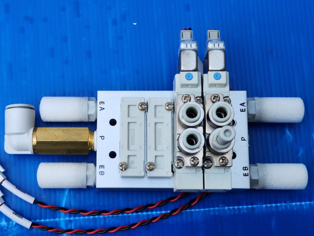 (미사용중고) SMC SOLENOID VALVE SY5120-5LZ-C6(2EA) 솔밸브