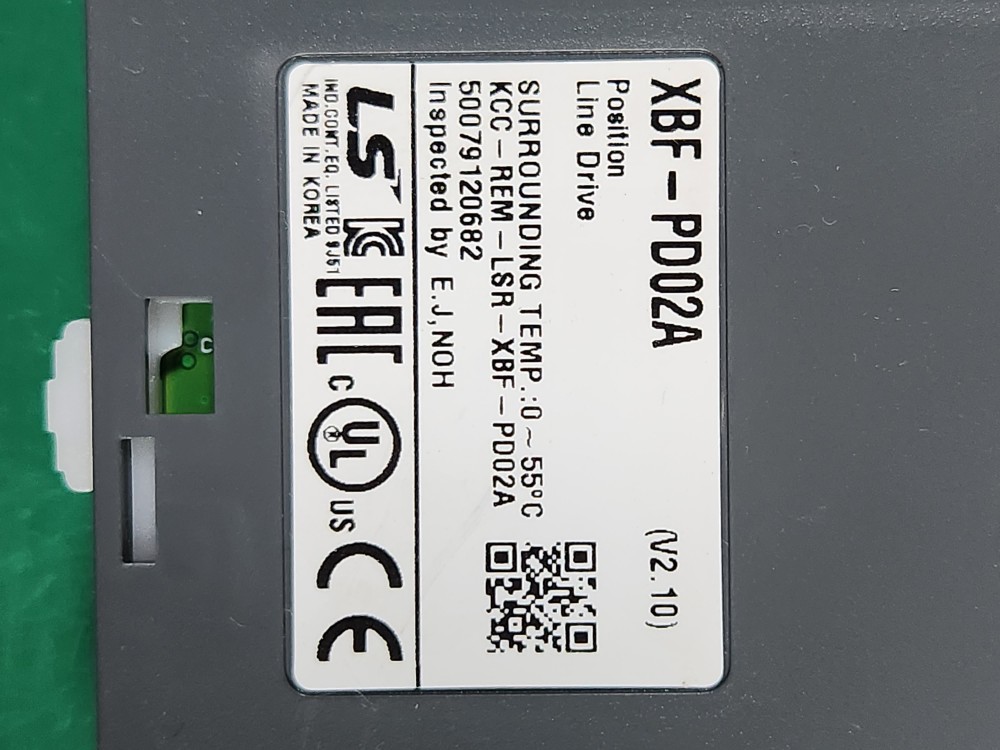LS PLC POSITION XBF-PD02A (V 2.10 )(중고)